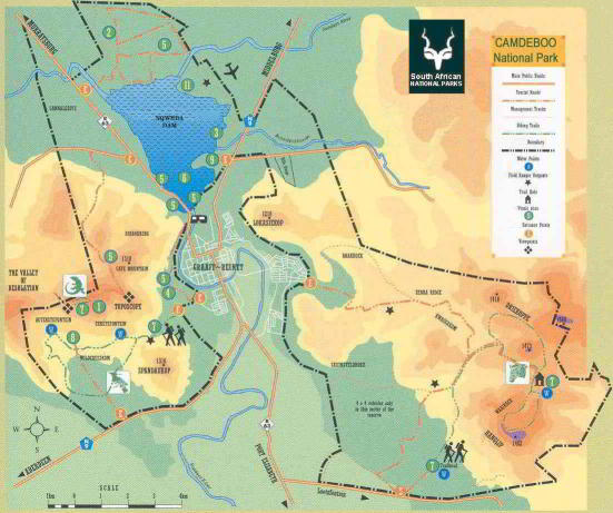 camdeboo-national-park-map Camdeboo National Park Map